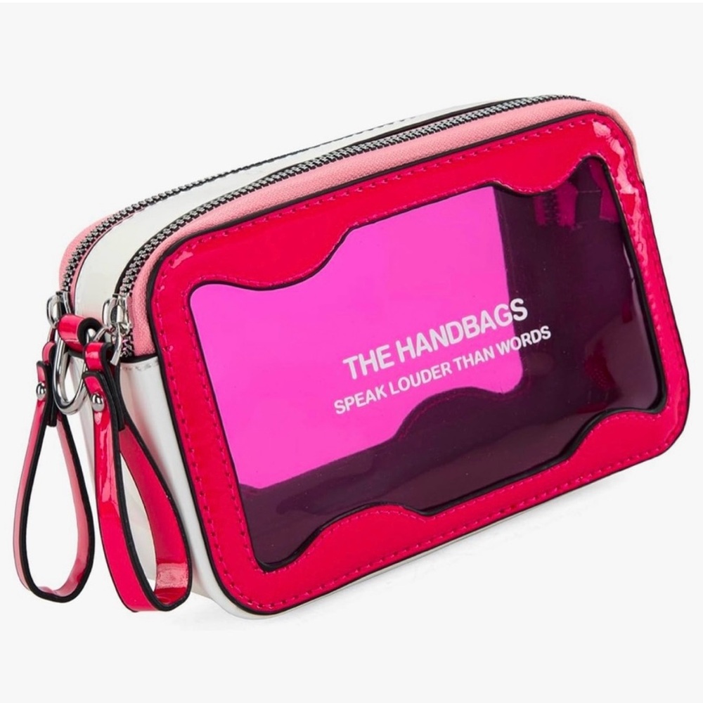 Montana West Pink and White Crossbody Bag - Picture 2 of 4